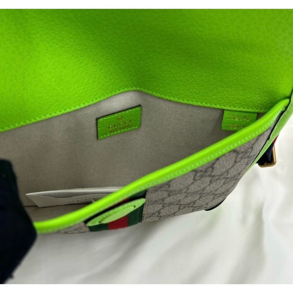 Women's Gucci GG Supreme OPHIDIA belt bag adjustable 80 cm made in Italy - Picture 8 of 10